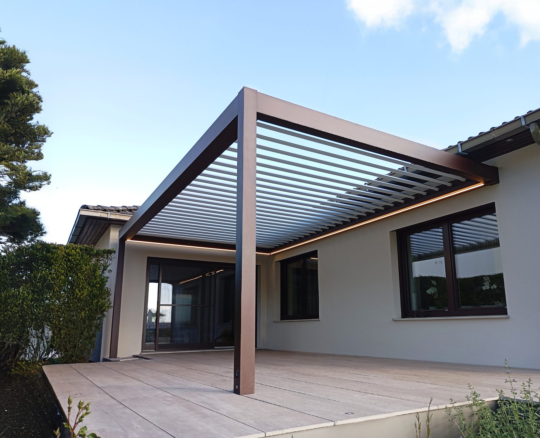 Bioklimatická pergola Lázně Bělohrad